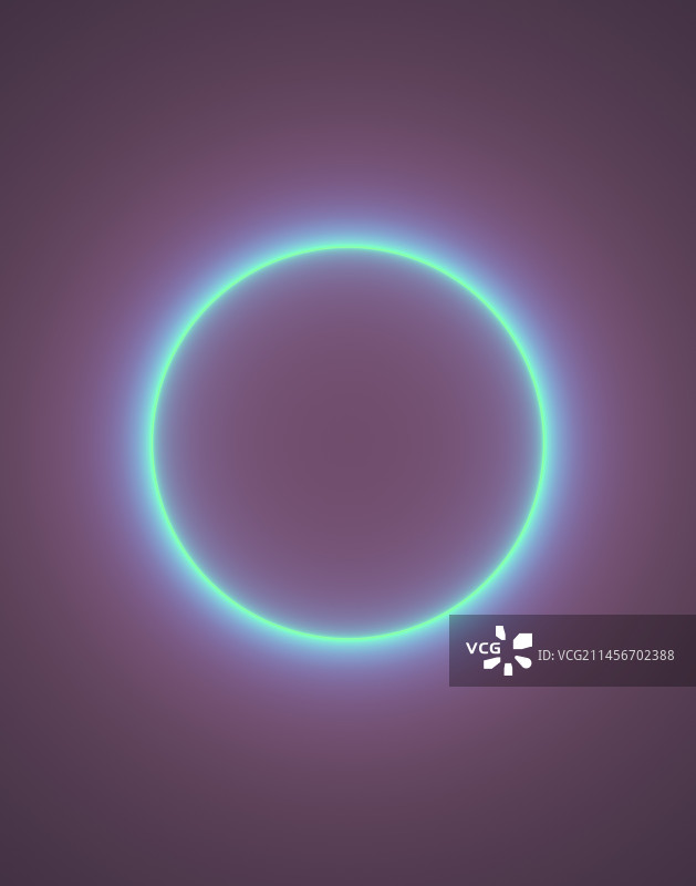 霓虹灯环形分形图案图片素材