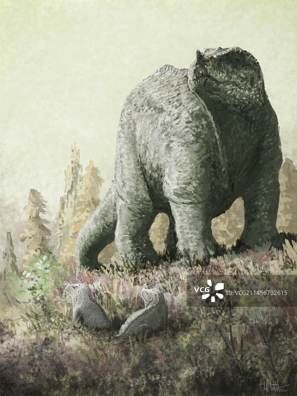 禽龙插画图片素材