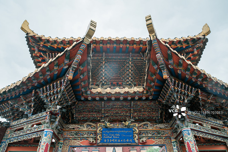 甘南米拉日巴佛阁图片素材