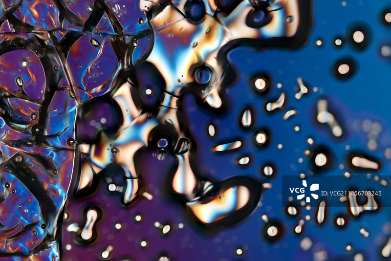 维生素B5偏振光显微照片图片素材