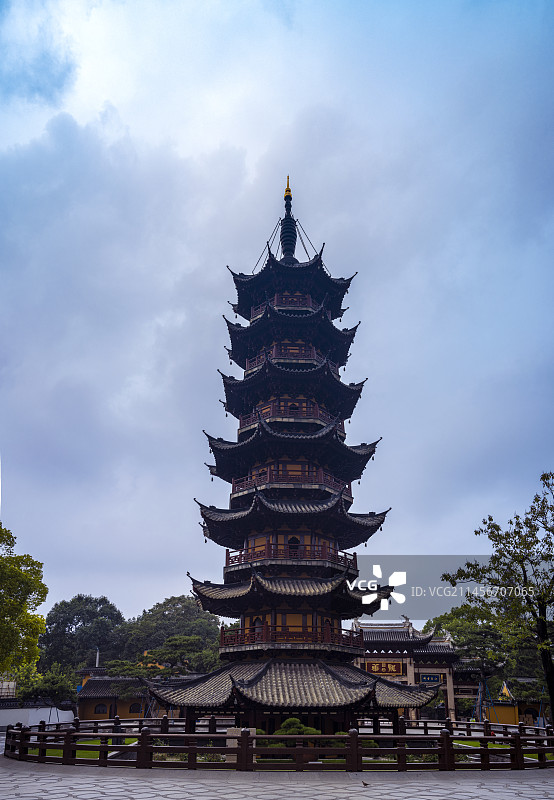 上海龙华古塔图片素材