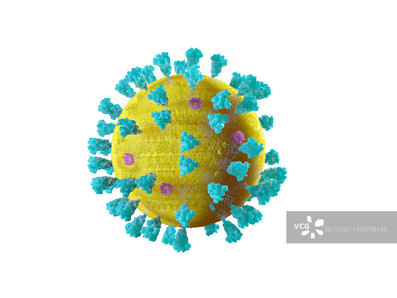 萨斯病毒颗粒插画图片素材