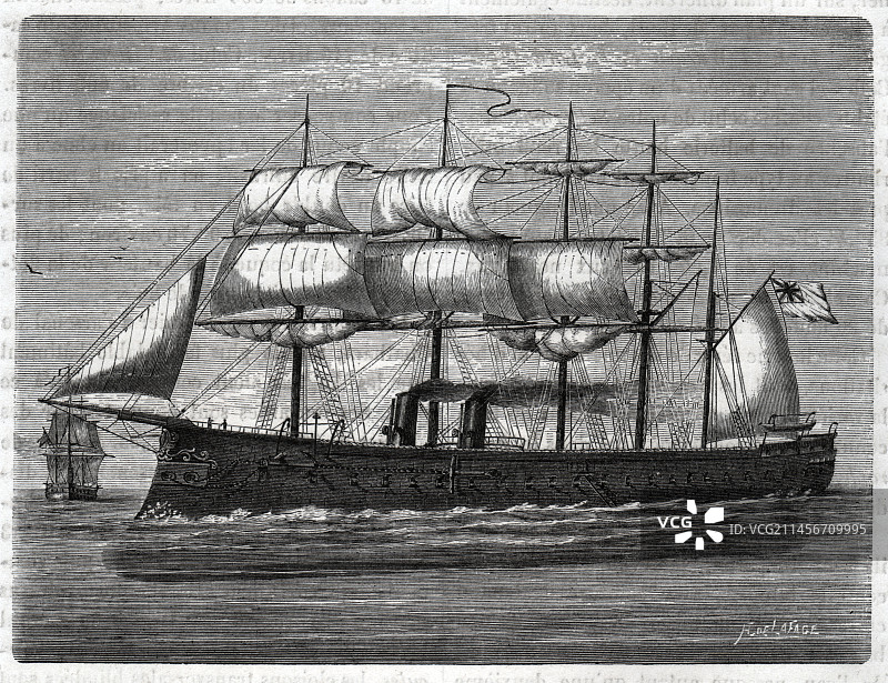 弥诺陶洛斯号巡洋舰插画图片素材