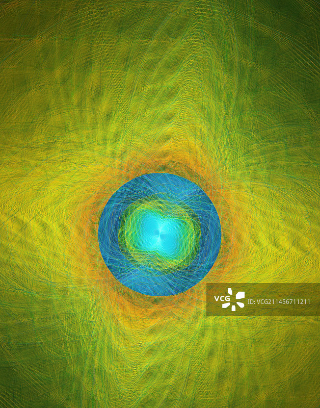 放射状干涉图案图片素材