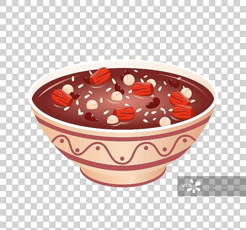 腊八节腊八粥传统美食插画图片素材