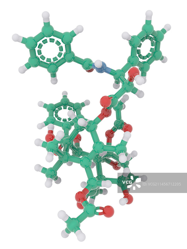 紫杉醇分子图图片素材
