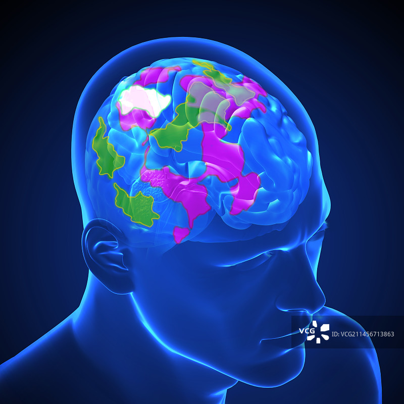 冥想控制疼痛插画图片素材