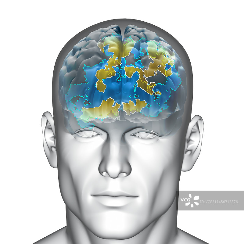 冥想控制疼痛插画图片素材