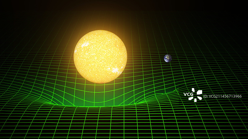 扭曲时空的太阳插画图片素材
