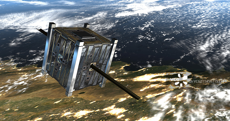 OneWeb卫星地球轨道示意图图片素材