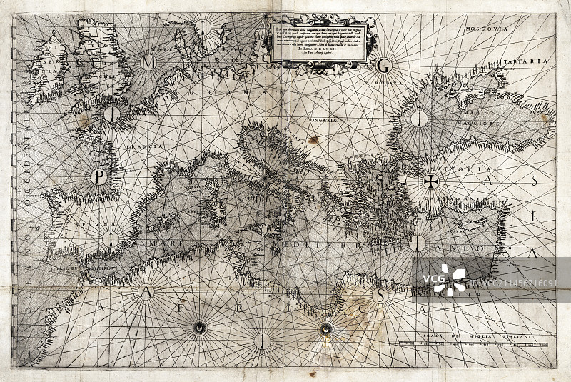 16世纪欧洲地图图片素材