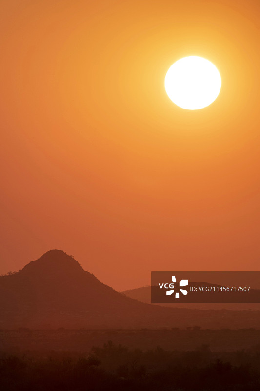 纳米比亚纳米布沙漠的日落图片素材