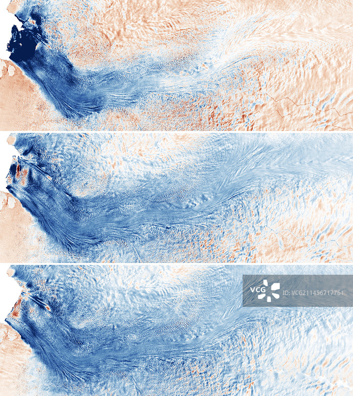 2016年至2019年格陵兰岛冰川增长图片素材