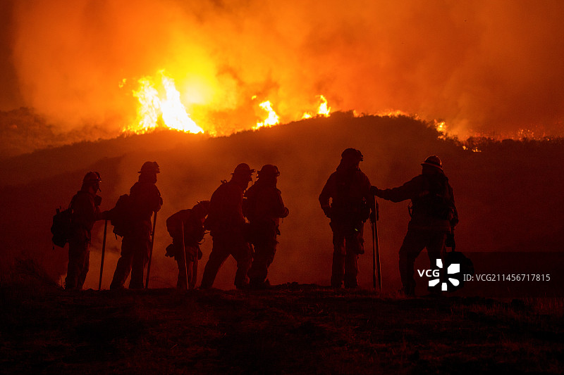 2017年12月加州野火图片素材
