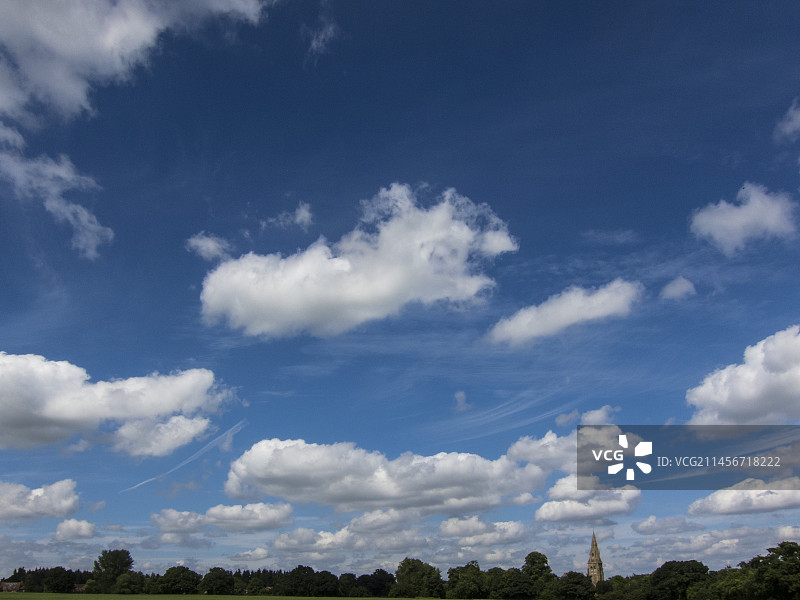 积云和卷云图片素材