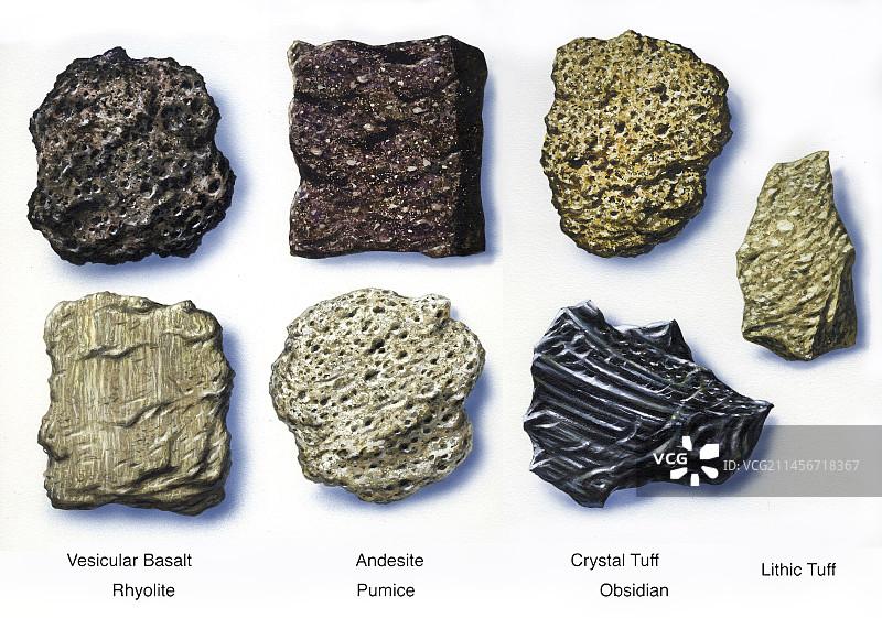 火山岩插画图片素材