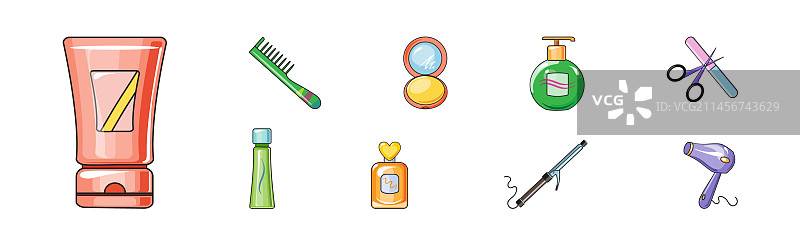 女性梳妆用品与美容配饰图片素材