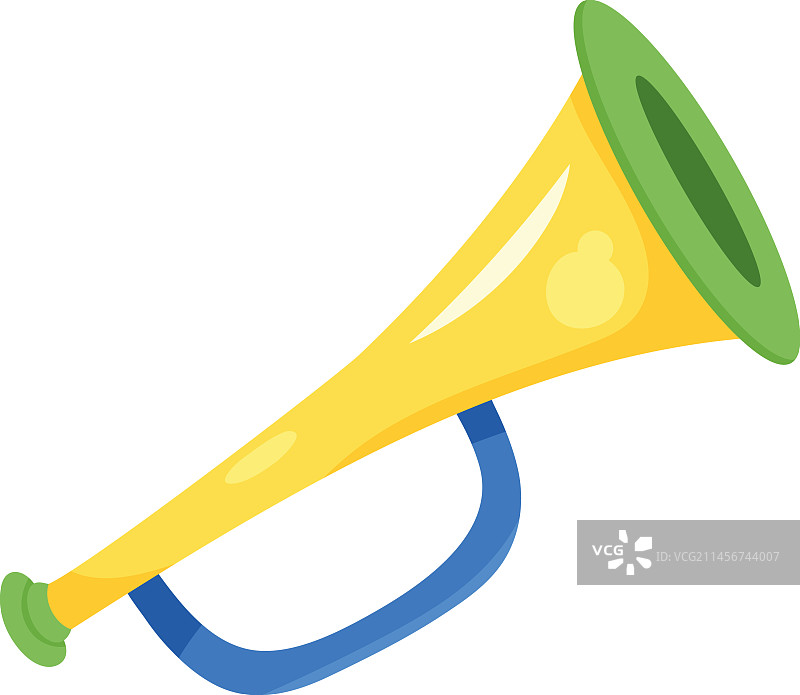 黄色小号图片素材