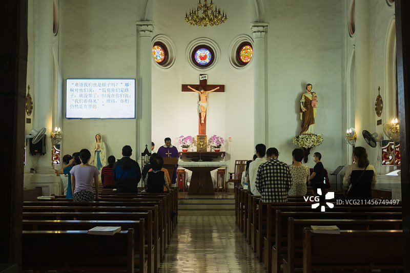 广州沙面教堂图片素材