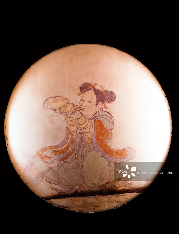 广东博物馆永乐宫文物展览：技艺彩画图片素材