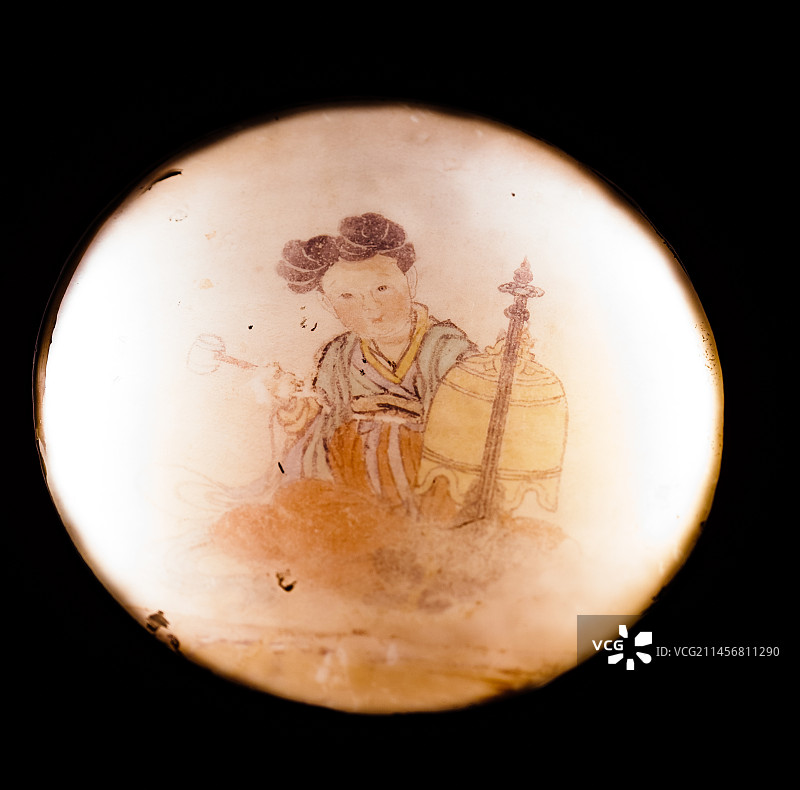 广东博物馆永乐宫文物展览：技艺彩画图片素材