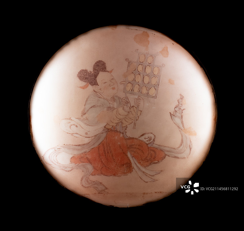 广东博物馆永乐宫文物展览：技艺彩画图片素材