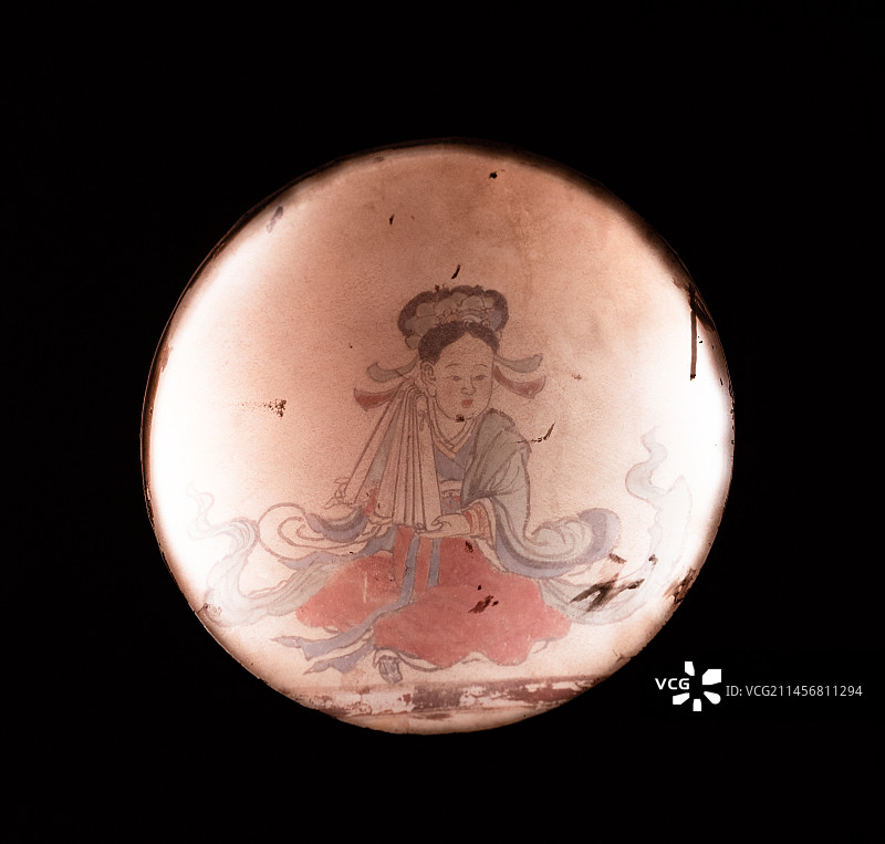 广东博物馆永乐宫文物展览：技艺彩画图片素材
