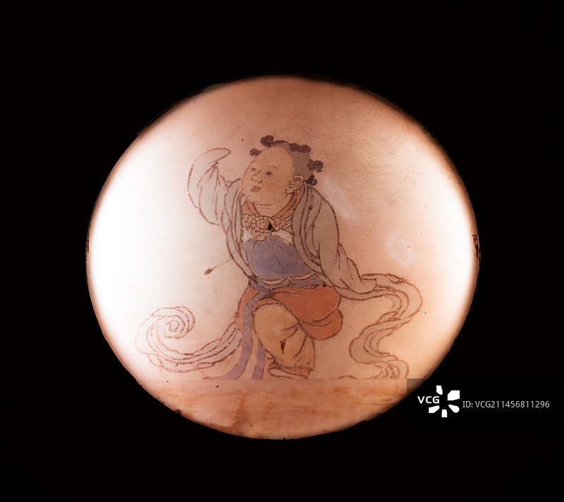 广东博物馆永乐宫文物展览：技艺彩画图片素材