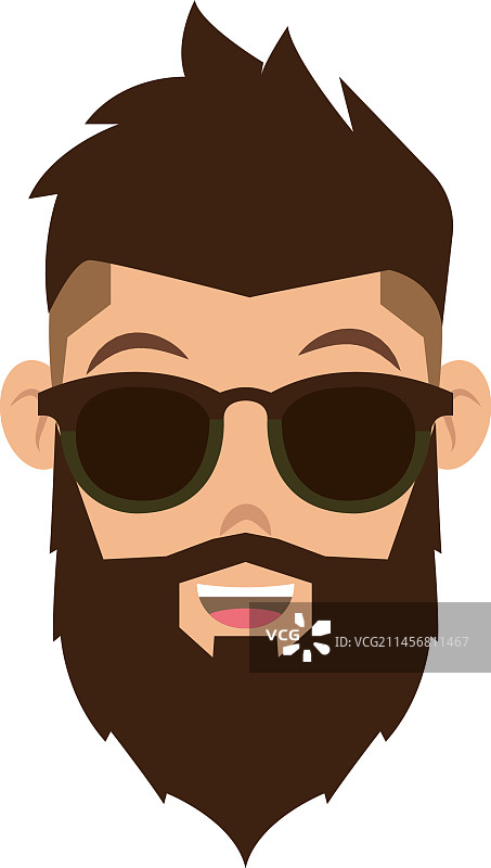 英俊的男士潮人头像图片素材