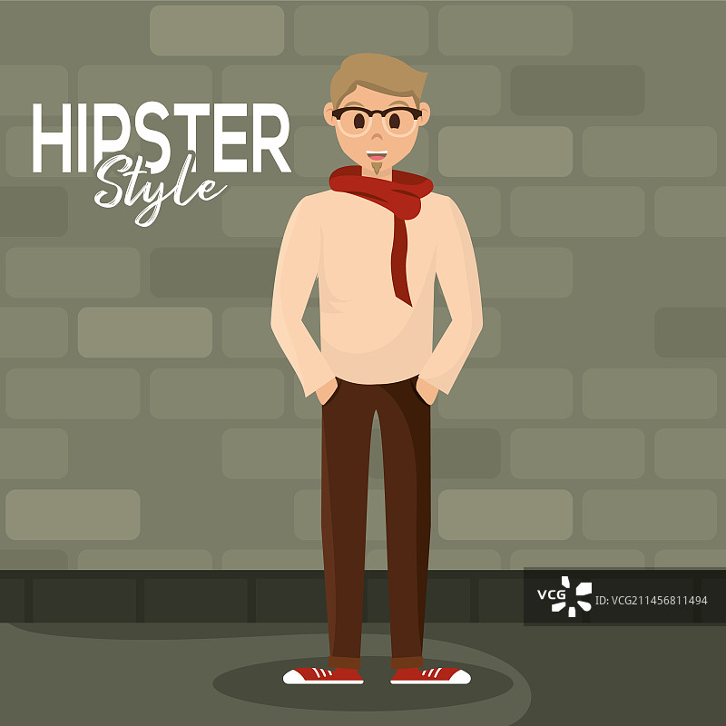 英俊的男士潮人角色图片素材