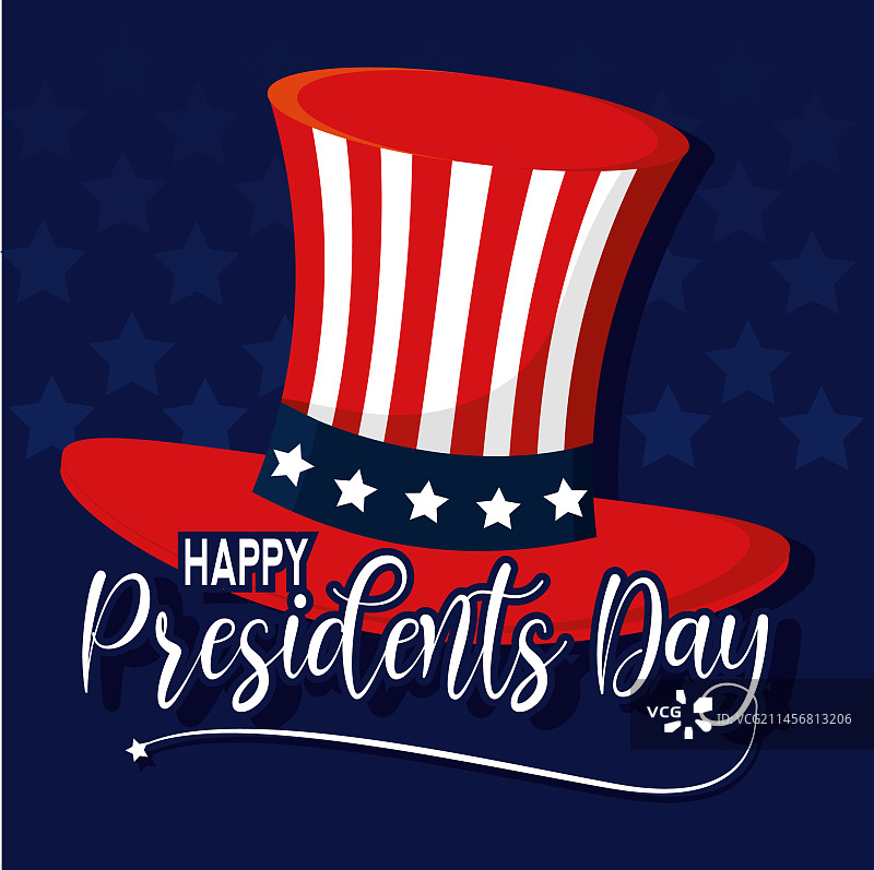 带有美国国旗的传统帽子图片素材