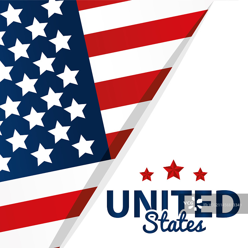 美国国旗贴纸背景图片素材