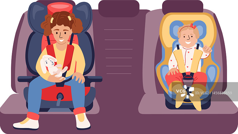 少年汽车座椅构成图片素材