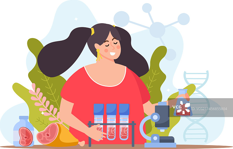 人造肉实验室成分图片素材