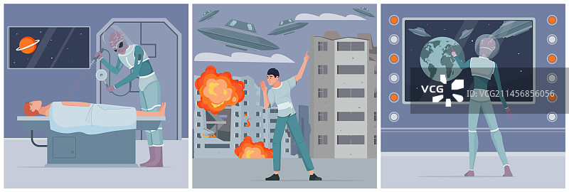 不明飞行物人物图片素材