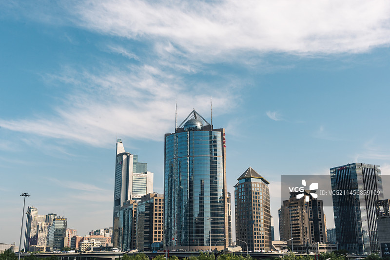 北京国贸桥招商局大厦北京电视台图片素材