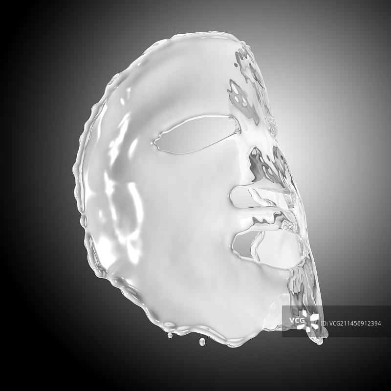 水质感水润保湿润肤面膜图片素材
