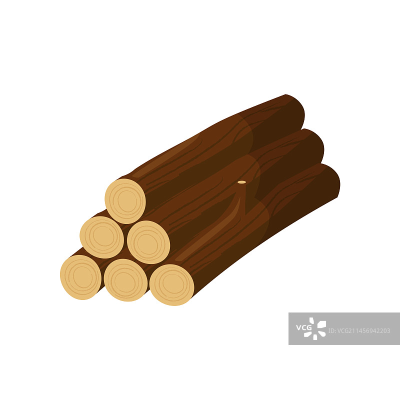 堆叠的原木树干木材图片素材