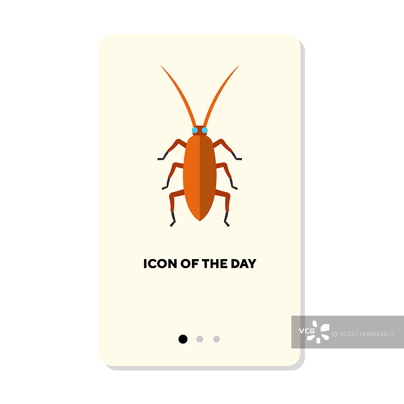 昆虫扁平风格图标图片素材