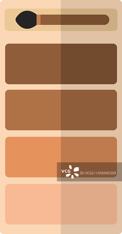 独立眼影时尚彩色图标图片素材