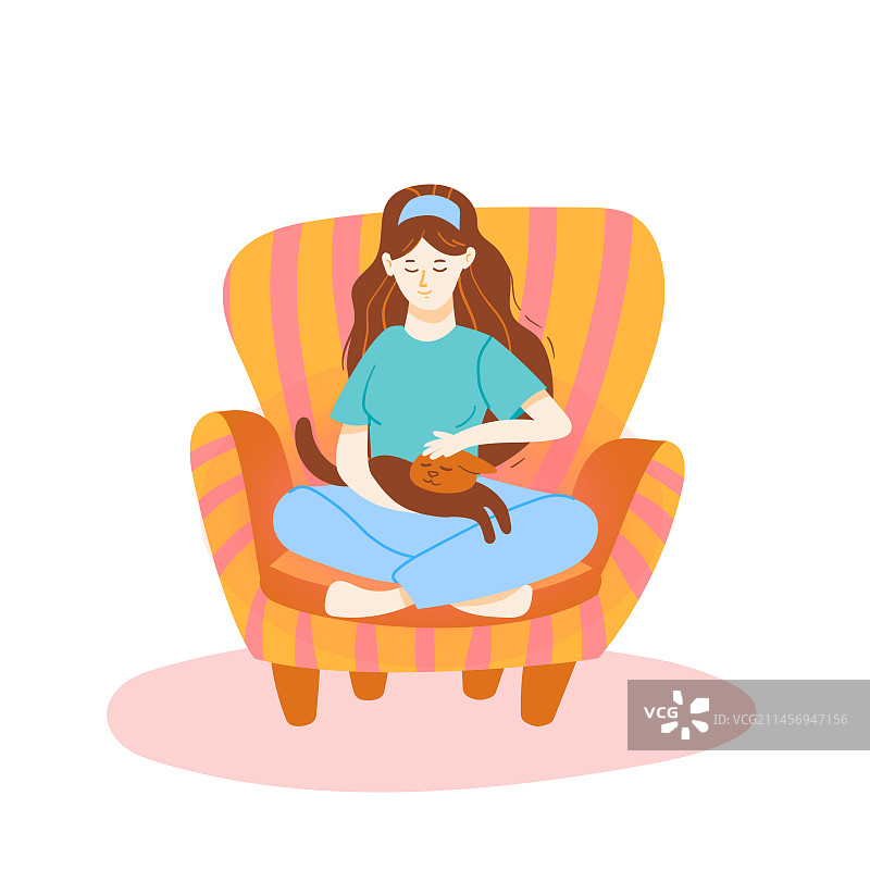 椅子上的女孩图片素材