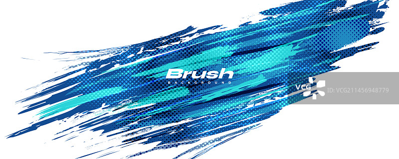 抽象蓝色笔刷半色调背景图片素材