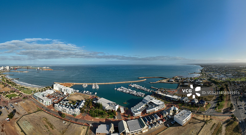 航拍西澳洲杰拉尔顿海岸风光图片素材