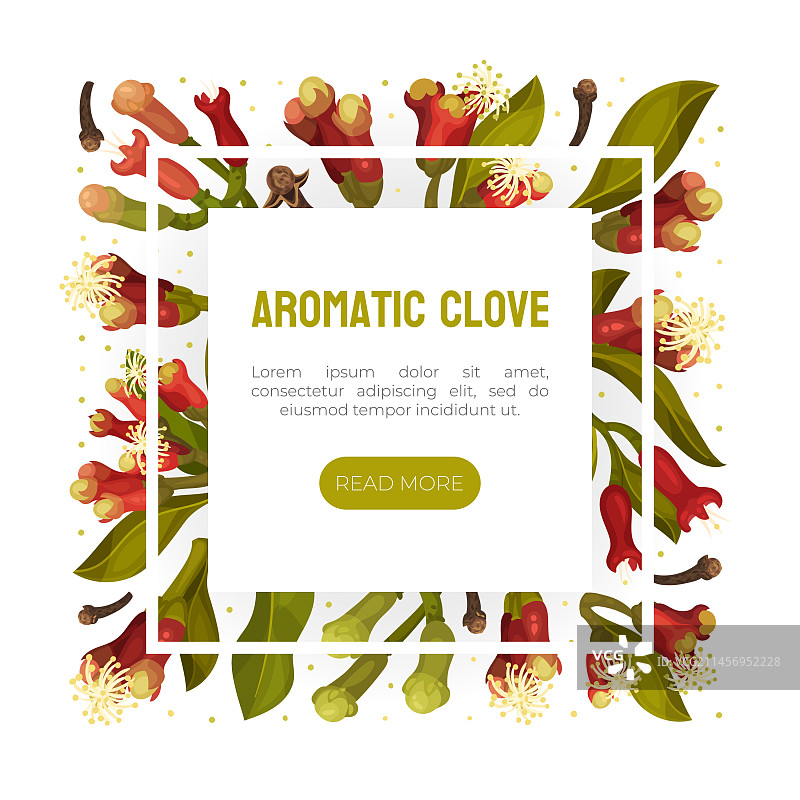 丁香花卉banner设计与盛开的植物图片素材