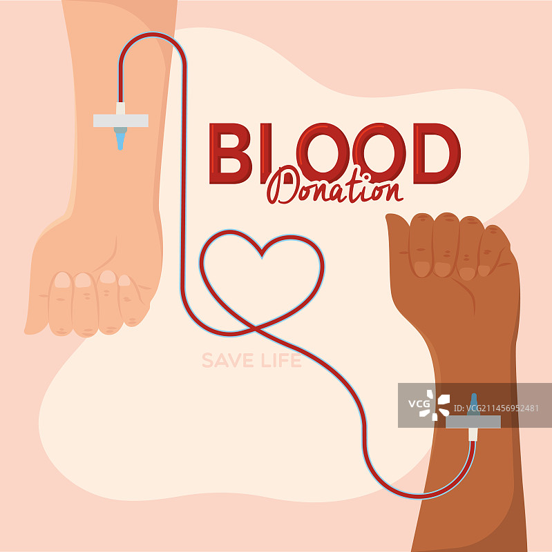 双手用电缆连接成心形图片素材