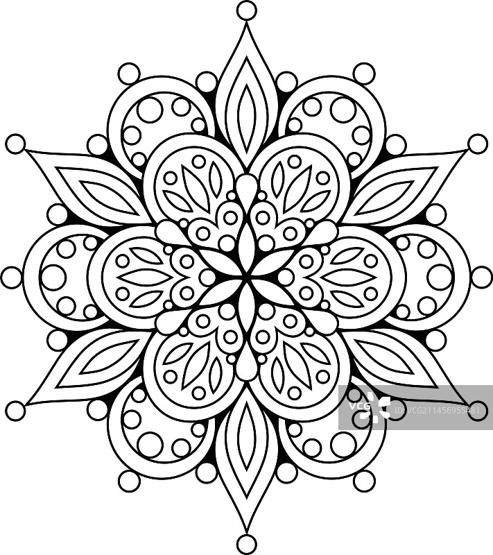 曼陀罗精细装饰设计图片素材