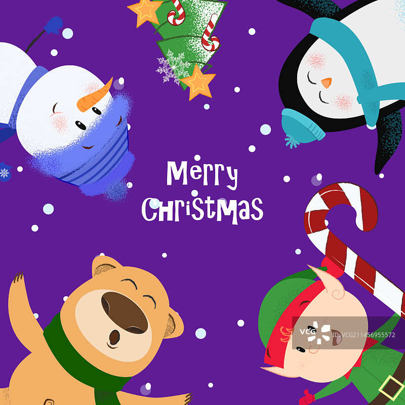 深紫色圣诞节banner设计图片素材