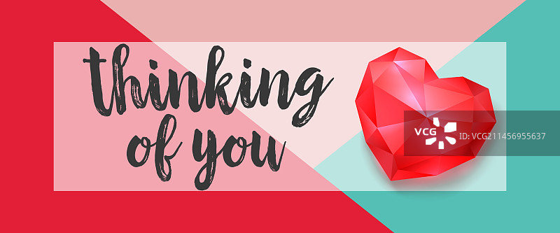 红宝石心形装饰文字图片素材