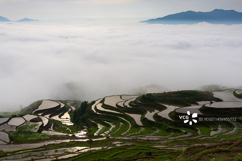 郑山云海胜景图片素材
