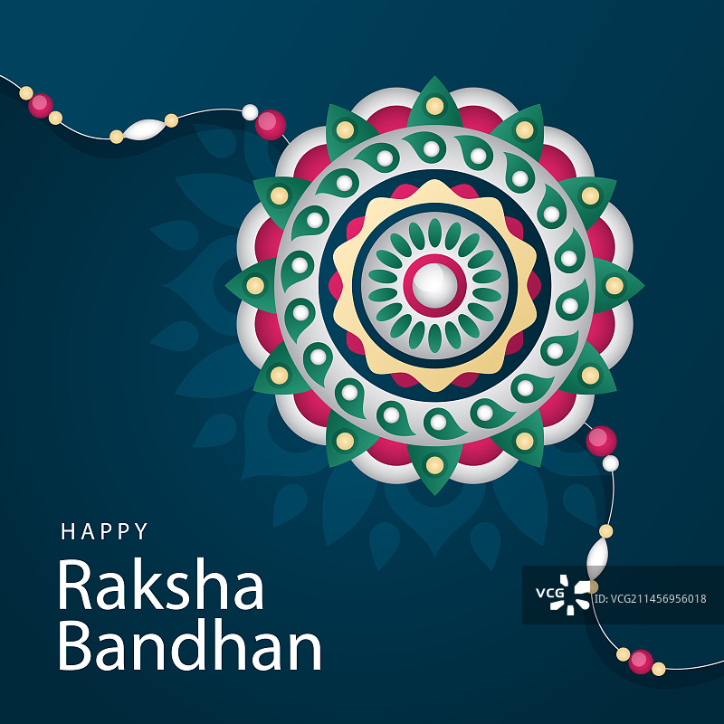 渐变拉克沙班丹节庆祝独立背景图片素材